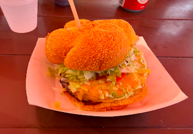 Big Earl's Greasy Eats signature dishes The Cave Creek BBQ Burger
Big Kahuna Burger
Blackened Bleu Burger